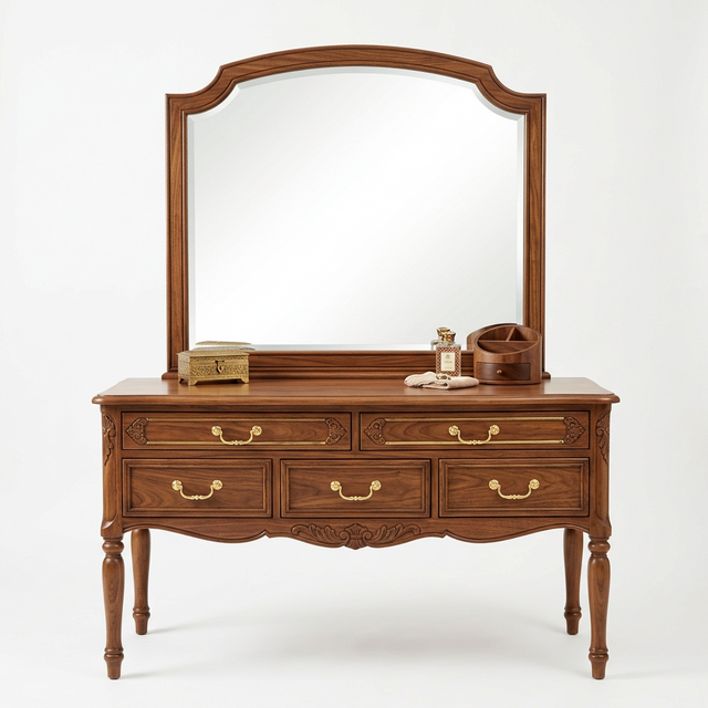Premium Walnut Dressing Table